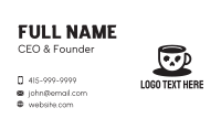 Skull Coffee Cup Business Card