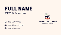Hammer Anvil Banner Business Card