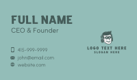 Headphones Guy Face Business Card Design