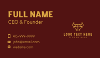 Golden Bull Meat Shop  Business Card Design