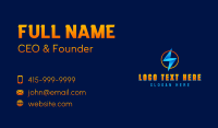 Thunder Electricity Bolt Business Card