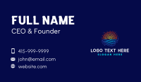Sunset Ocean Beach Business Card