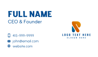 Finance Tech Letter R  Business Card