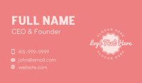 Round Script Business Business Card Design