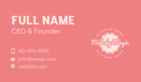 Round Script Business Business Card