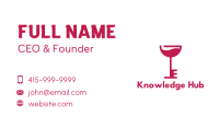 Wine Key Business Card
