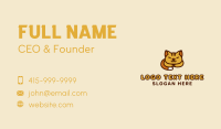 Sleeping Orange Cat Business Card Design