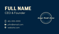 Generic Cursive Badge Business Card