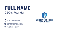 Technology AI Cube Business Card Design