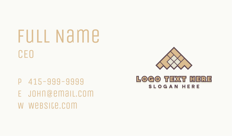 Tiling Business Card example 4