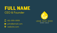Lemon Drop Juice Business Card Design