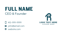 House Structure Letter R Business Card