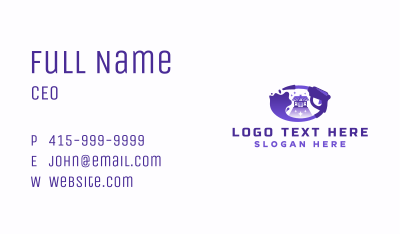 Housekeeping Power Wash Business Card Image Preview