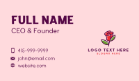 Rose Flower Store  Business Card