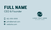 Biotech Science Waves Business Card Design