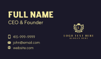 Crown Shield Monarchy Business Card