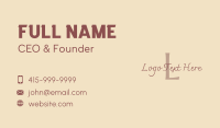 Femenine Business Card example 3