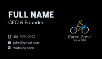 Minimalist Cyclist Athlete Business Card