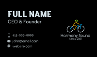 Minimalist Cyclist Athlete Business Card