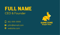 Yellow Rabbit Origami Business Card