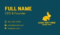 Yellow Rabbit Origami Business Card Design