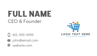 Shopping Cart Grocery Business Card