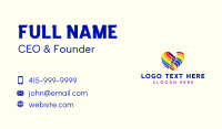 Heart Flag Rainbow Business Card