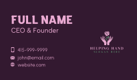 Florist Hand Rose Business Card Image Preview