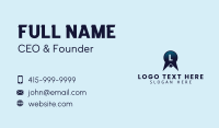 Mountain Keyhole Letter Business Card
