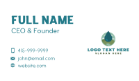 Nature Water Droplet Business Card