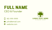 Green Tree Plant Business Card