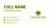 Green Tree Plant Business Card Design
