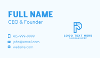 Letter P Business Card example 2