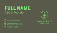 Cannabis Chat Support Business Card