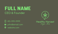 Cannabis Chat Support Business Card Image Preview