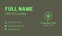 Cannabis Chat Support Business Card Image Preview