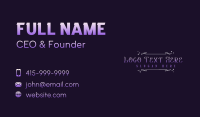 Mystical Boutique Brand Business Card