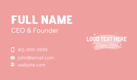 Makeup Business Card example 1