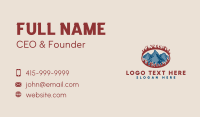 Burning Glacier Mountain Business Card Design