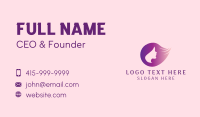 Woman Hair Beauty Salon Business Card