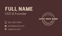 Vintage Badge Traditional Business Card Design