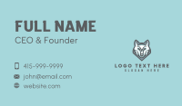 Canine Dog Wolf Business Card