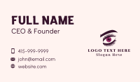 Cosmetic Eye Eyelashes Business Card