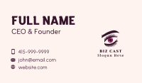 Cosmetic Eye Eyelashes Business Card