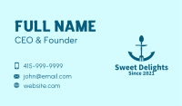 Blue Anchor Diner  Business Card