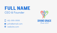 Family Charity Line Art  Business Card Image Preview