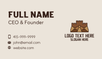 Ancient Turret Fortress  Business Card Design