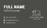 Wild Ox Bull Fighter Business Card