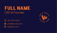 Roasted Chicken Fire Business Card