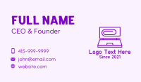 Work Business Card example 1